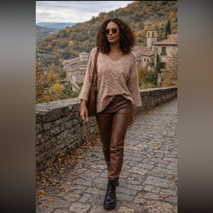 Anthropologie NWT Piloro Deep-V
Sweater Size M.